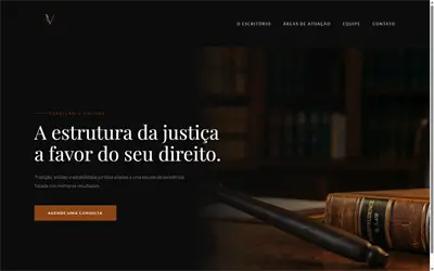 Hero section site advocacia — projeto ueqs 01