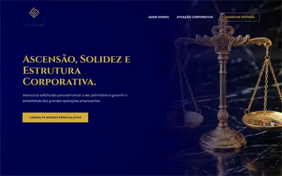 Hero section site advocacia — projeto ueqs 04