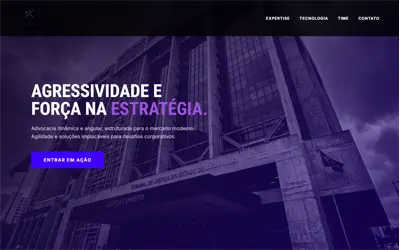 Hero section site advocacia — projeto ueqs 06