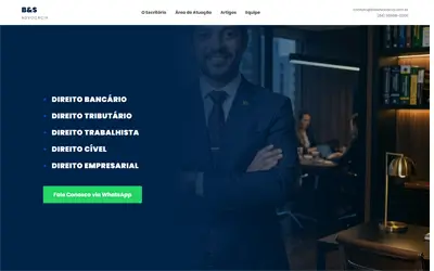 Hero section site advocacia — projeto ueqs 08