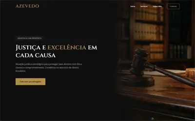 Hero section site advocacia — projeto ueqs 10