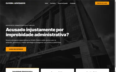 Hero section site advocacia — projeto ueqs 11
