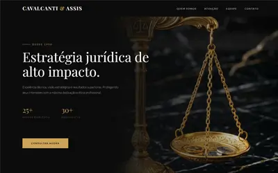 Hero section site advocacia — projeto ueqs 12