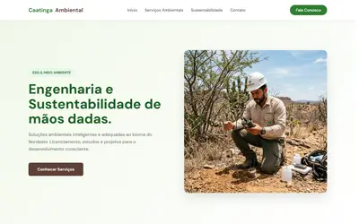 Hero section site engenharia — projeto ueqs 02