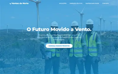 Hero section site engenharia — projeto ueqs 04