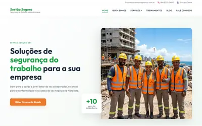Hero section site engenharia — projeto ueqs 08
