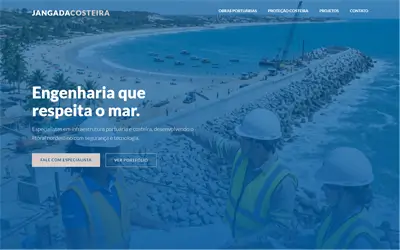 Hero section site engenharia — projeto ueqs 12