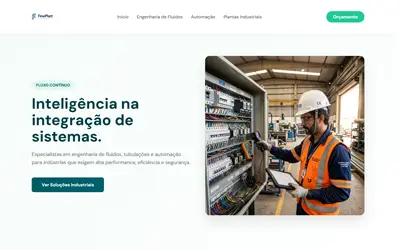 Hero section site engenharia — projeto ueqs 13
