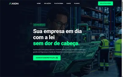Hero section site sst — projeto ueqs 04